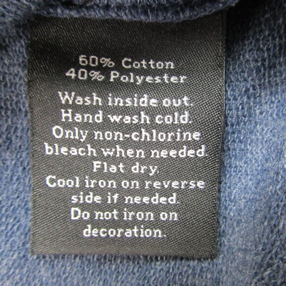 Rock & Republic T-Shirt Womens Small Blue Stars Rhinestone Double-Sided Pullover - Picture 7 of 11